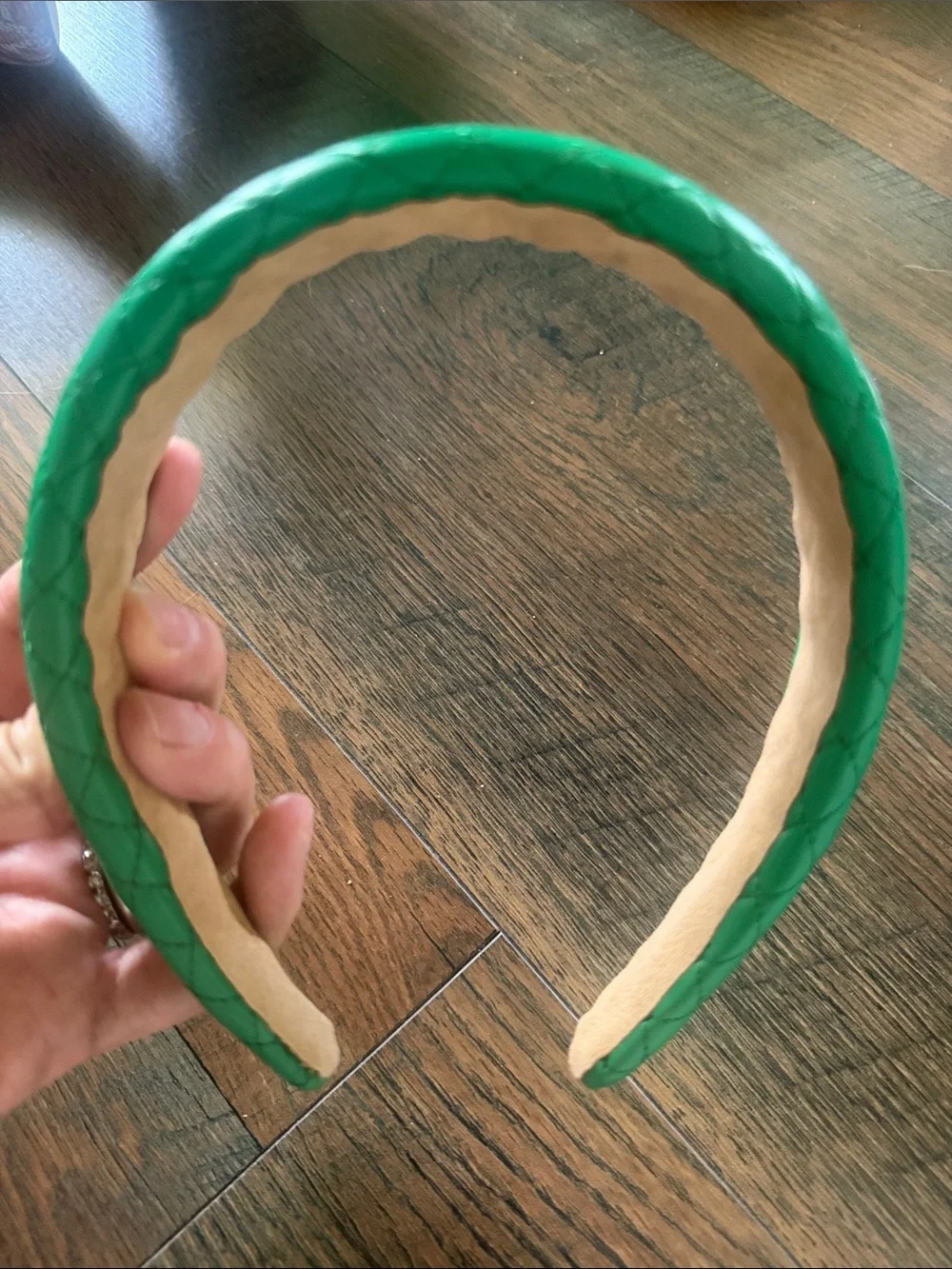 Kelly Green Quilted Green Padded Headband